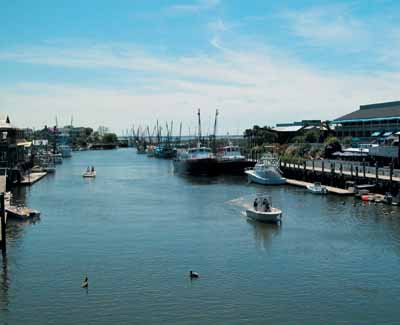 Shem Creek in Mount Pleasant.